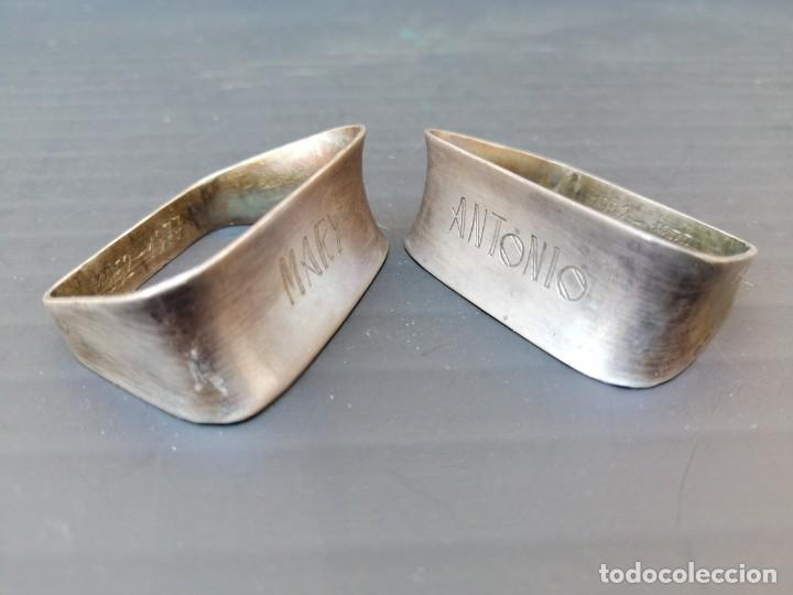 Antig&uuml;edades: PAREJA DE SERVILLETEROS DE PLATA - Foto 10