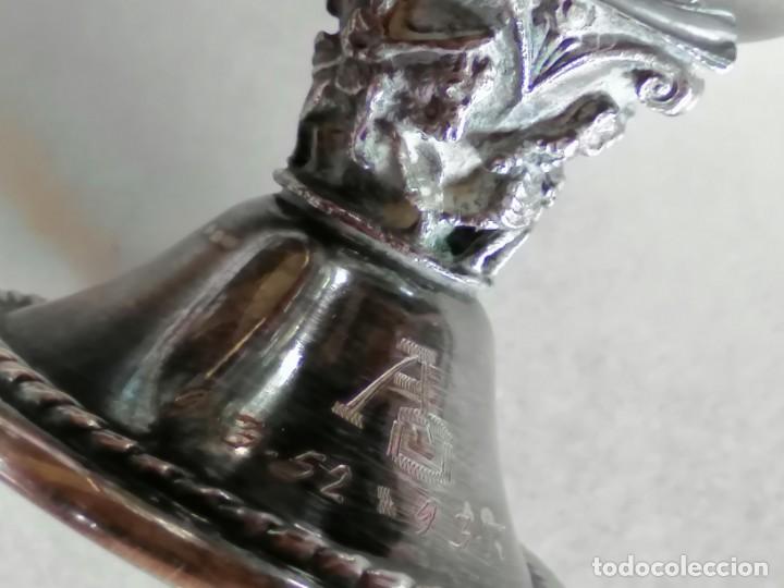 Antig&uuml;edades: PAREJA DE COPAS DE ALPACA - Foto 10