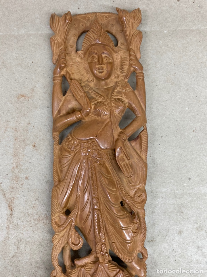 Antig&uuml;edades: Figura de madera tallada India - Foto 2