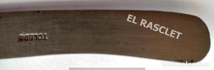 Antig&uuml;edades: ANTIG&Uuml;O CUCHILLO MARCA TOLEDO - MANGO PLATEADO - Foto 3