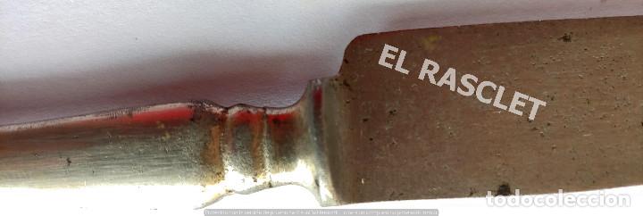 Antig&uuml;edades: ANTIG&Uuml;O CUCHILLO MARCA TOLEDO - MANGO PLATEADO - Foto 4