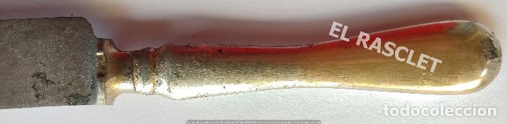 Antig&uuml;edades: ANTIG&Uuml;O CUCHILLO MARCA TOLEDO - MANGO PLATEADO - Foto 6