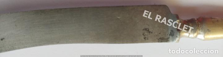 Antig&uuml;edades: ANTIG&Uuml;O CUCHILLO MARCA TOLEDO - MANGO PLATEADO - Foto 7