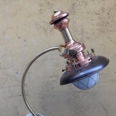 Antigüedades: LAMPARA DE SOBREMESA, FLEXO, QUINQUE ESTILO MARINO, NAUTICO