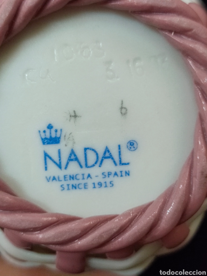 Antig&uuml;edades: Cesta de flores de porcelana - Foto 4