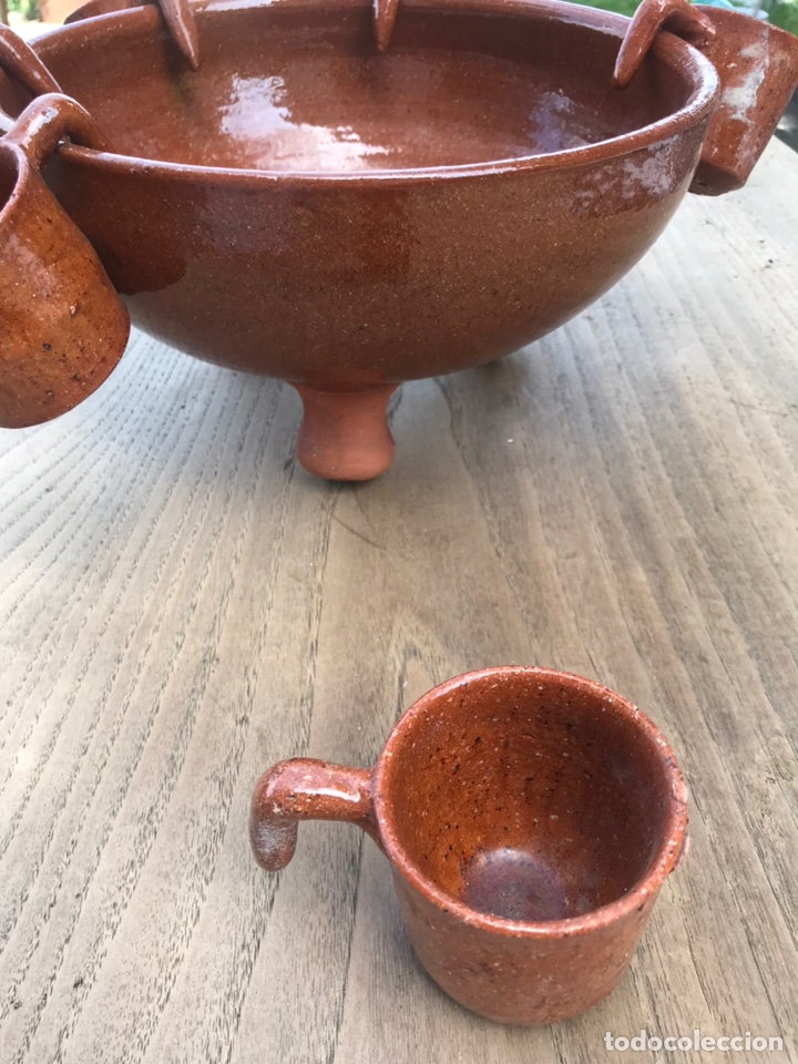 Antig&uuml;edades: Cazuela de queimada de barro antigua - Foto 3