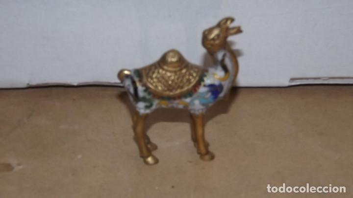 Antig&uuml;edades: CAMELLO CLOISONNE BRONCE ESMALTE - Foto 3