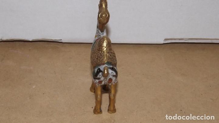 Antig&uuml;edades: CAMELLO CLOISONNE BRONCE ESMALTE - Foto 4