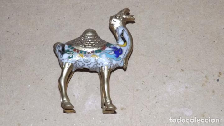 Antig&uuml;edades: CAMELLO CLOISONNE BRONCE ESMALTE - Foto 7