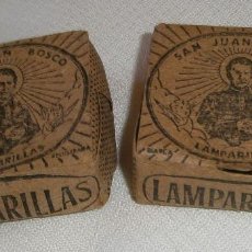 Antigüedades: DOS CAJAS DE LAMPARILLAS SAN JUAN BOSCO