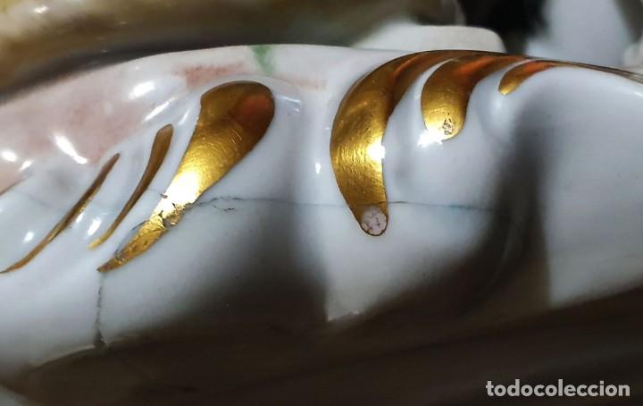 Antig&uuml;edades: PERRO Y 2 GATOS DE PORCELANA - Foto 8