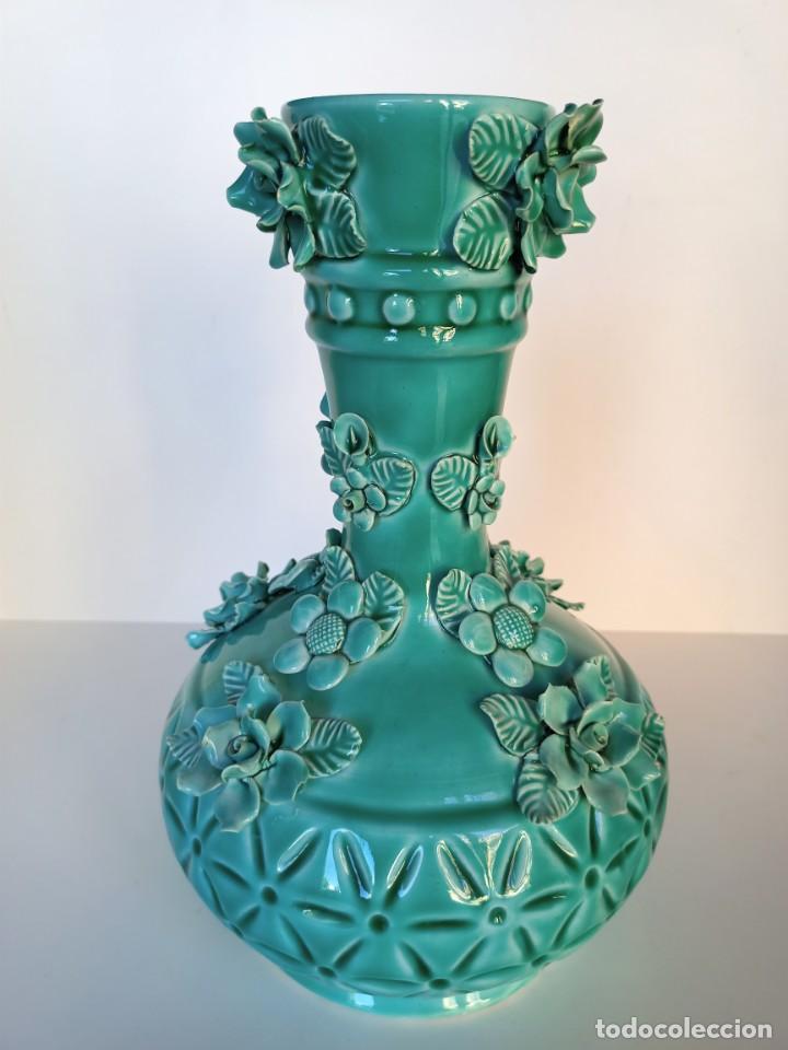 Antig&uuml;edades: Jarr&oacute;n de Manises, color turquesa - Foto 1
