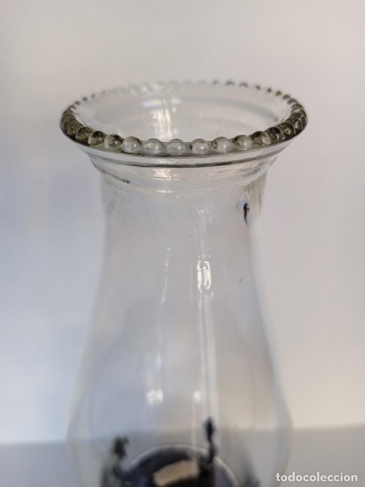 Antig&uuml;edades: Antiguo quinqu&eacute; 34cm - Foto 4