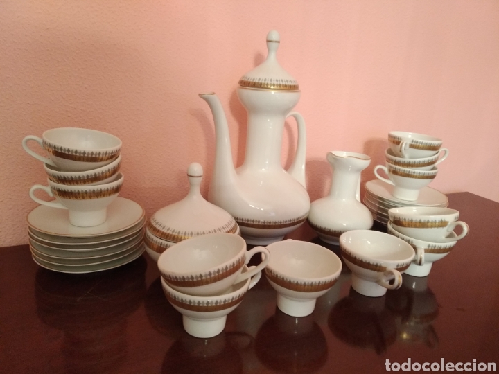 Antiquit&auml;ten: Juego de caf&eacute;/t&eacute; porcelana CAPEANS