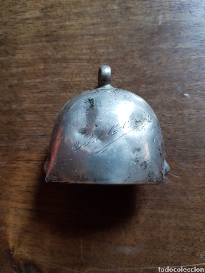 Antig&uuml;edades: Antigua campana de plata de cuna Beb&eacute; - Foto 1