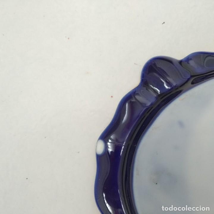 Antig&uuml;edades: Cenicero LIMOGES cobalto y oro - Foto 7