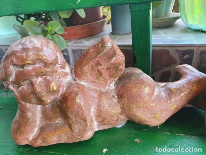 Antig&uuml;edades: Juego de 2 angeles en pl&aacute;stico duro - Foto 3