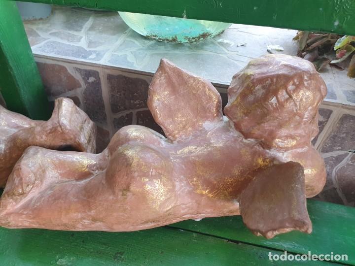 Antig&uuml;edades: Juego de 2 angeles en pl&aacute;stico duro - Foto 4
