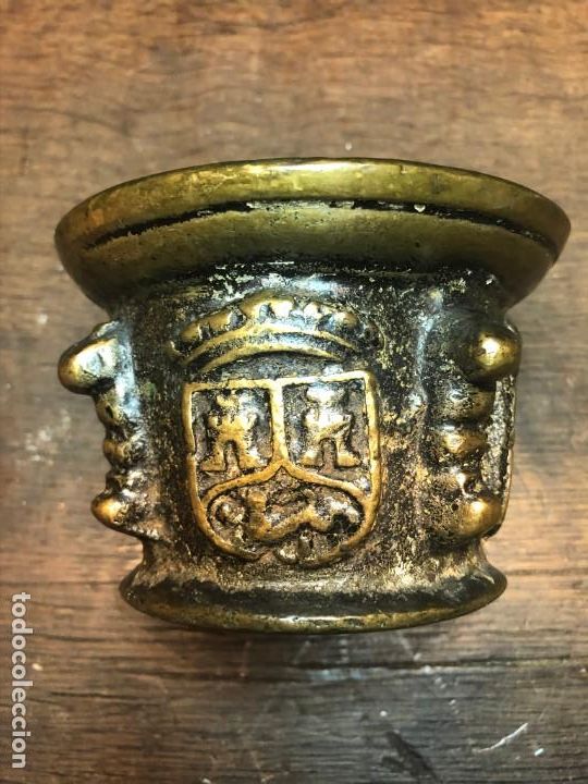 Antig&uuml;edades: Almirez de bronce - Foto 1