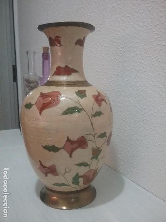 Antig&uuml;edades: Jarr&oacute;n de bronce cloisonne - Foto 2