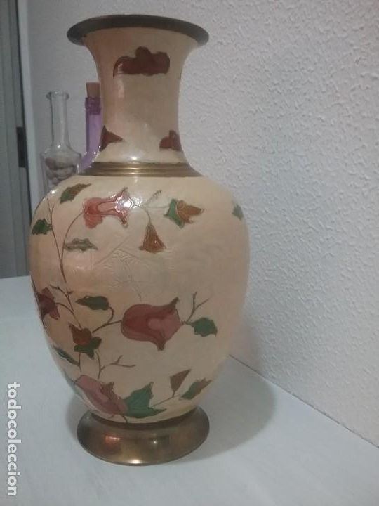 Antig&uuml;edades: Jarr&oacute;n de bronce cloisonne - Foto 3