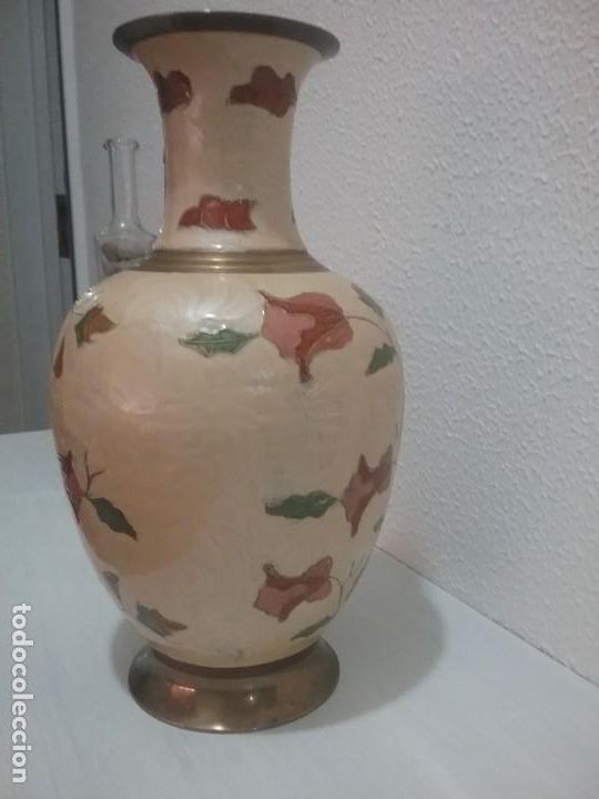 Antig&uuml;edades: Jarr&oacute;n de bronce cloisonne - Foto 4