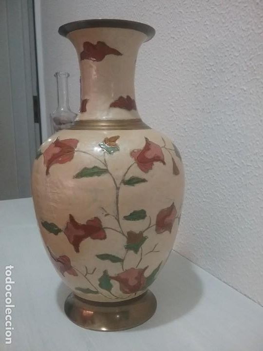 Antig&uuml;edades: Jarr&oacute;n de bronce cloisonne - Foto 5