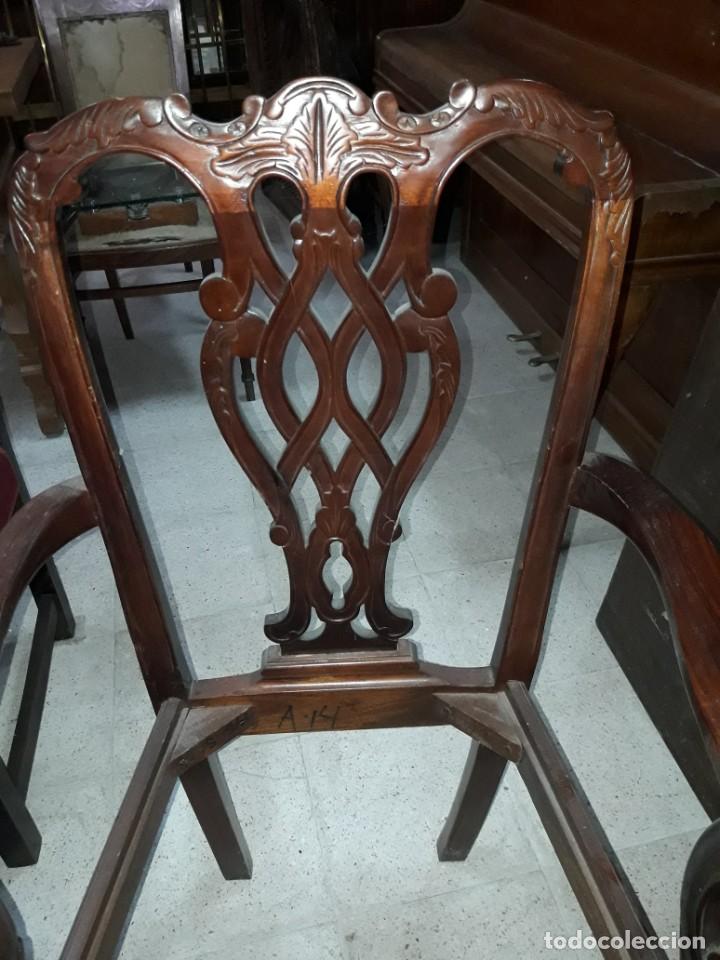 Antig&uuml;edades: sill&oacute;n estilo chipendal - Foto 2
