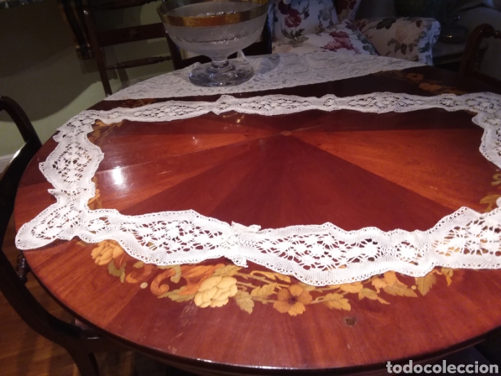 Antig&uuml;edades: Tapete encaje de bolillo - Foto 2