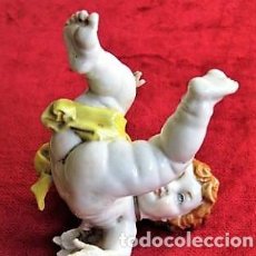 Antigüedades: QUERUBIN - ANGEL DE PORCELANA DE ALGORA SELLADO Y NUMERADO - PERFECTO ESTADO -. Lote 164694538