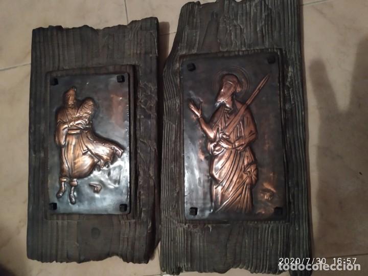 Antig&uuml;edades: Relieves pared con imagen repujada en cobre. - Foto 3