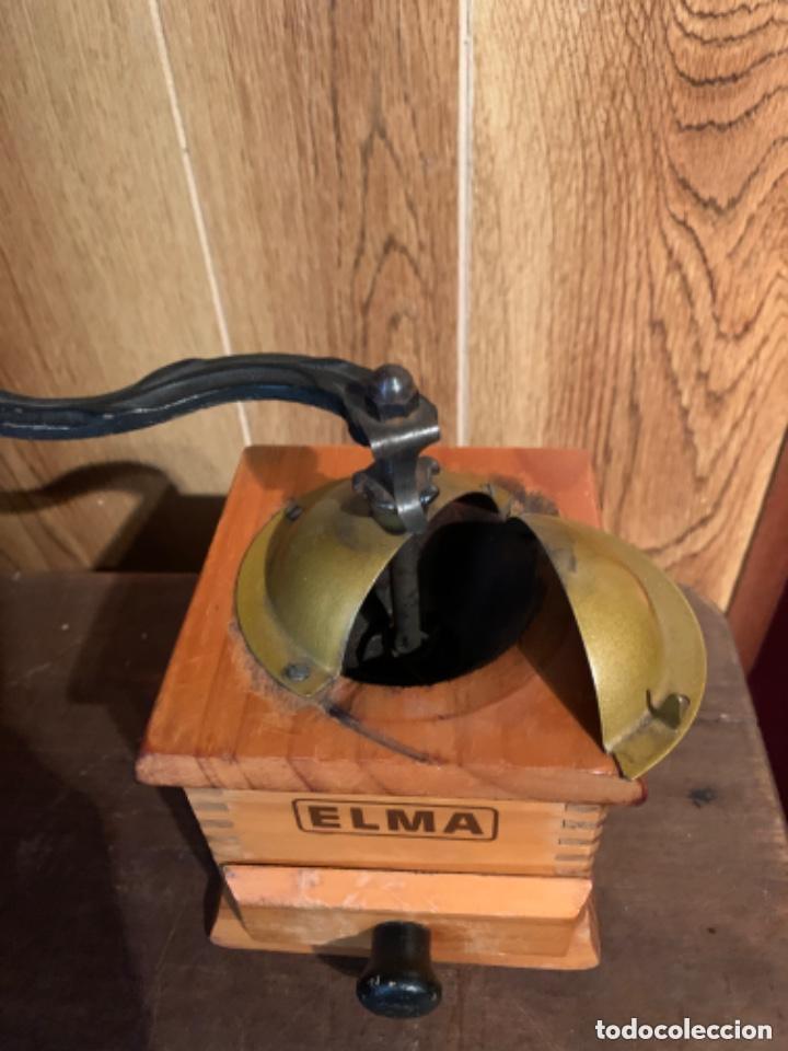 Antig&uuml;edades: MOLINILLO DE CAF&Eacute; ELMA DE MADERA - FUNCIONANDO - ANTIGUO - Foto 9