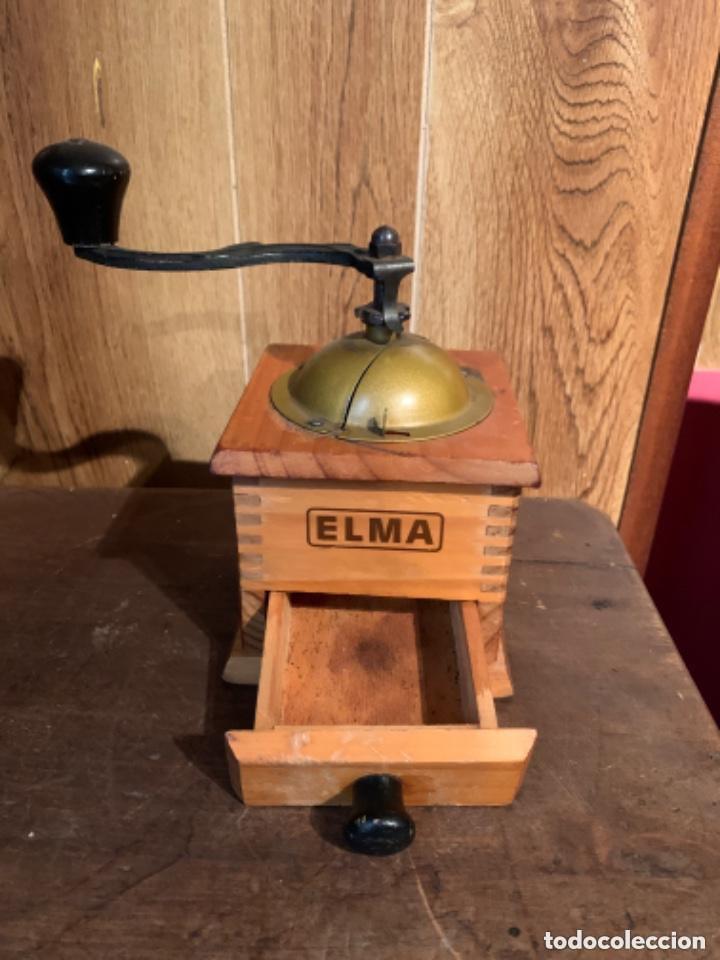 Antig&uuml;edades: MOLINILLO DE CAF&Eacute; ELMA DE MADERA - FUNCIONANDO - ANTIGUO - Foto 10
