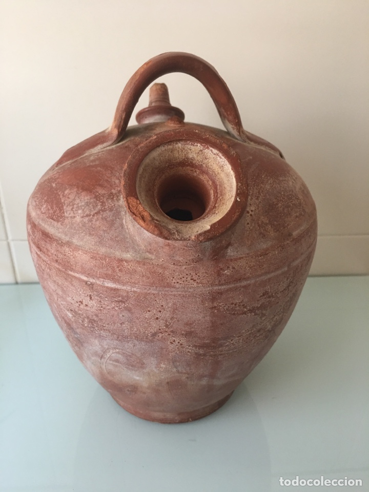 Antig&uuml;edades: ANTIGUO BOTIJO DE BARRO POPULAR - Foto 3