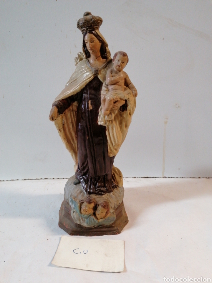 Antig&uuml;edades: Virgen de terracota - Foto 1