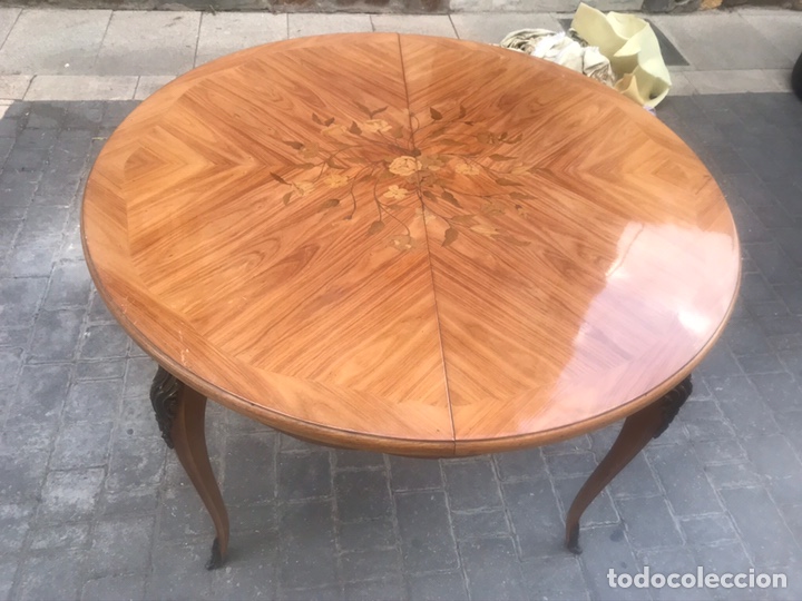 Antig&uuml;edades: Mesa con marqueteria - Foto 3