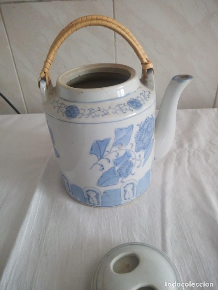 Antig&uuml;edades: Original tetera de porcelana china. - Foto 5