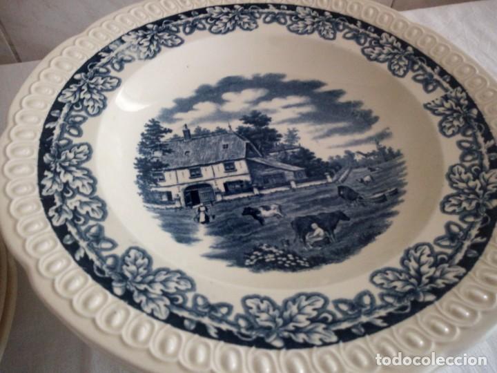 Antigüedades: Lote de platos hondos y llanos societe ceramique maestricht boerenhoeve,holland - Foto 5 - 213440396
