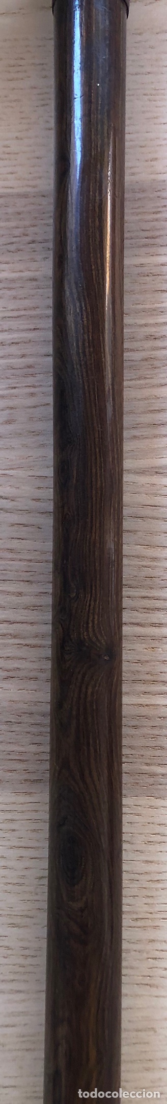 Antigüedades: Antigua Baston, con empuñadura en hierro, y vara de madera noble. Pps. S.XX. - Foto 7 - 213470000