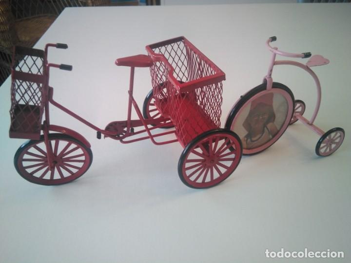 Antig&uuml;edades: 2 Bicicletas Metalicas. - Foto 1
