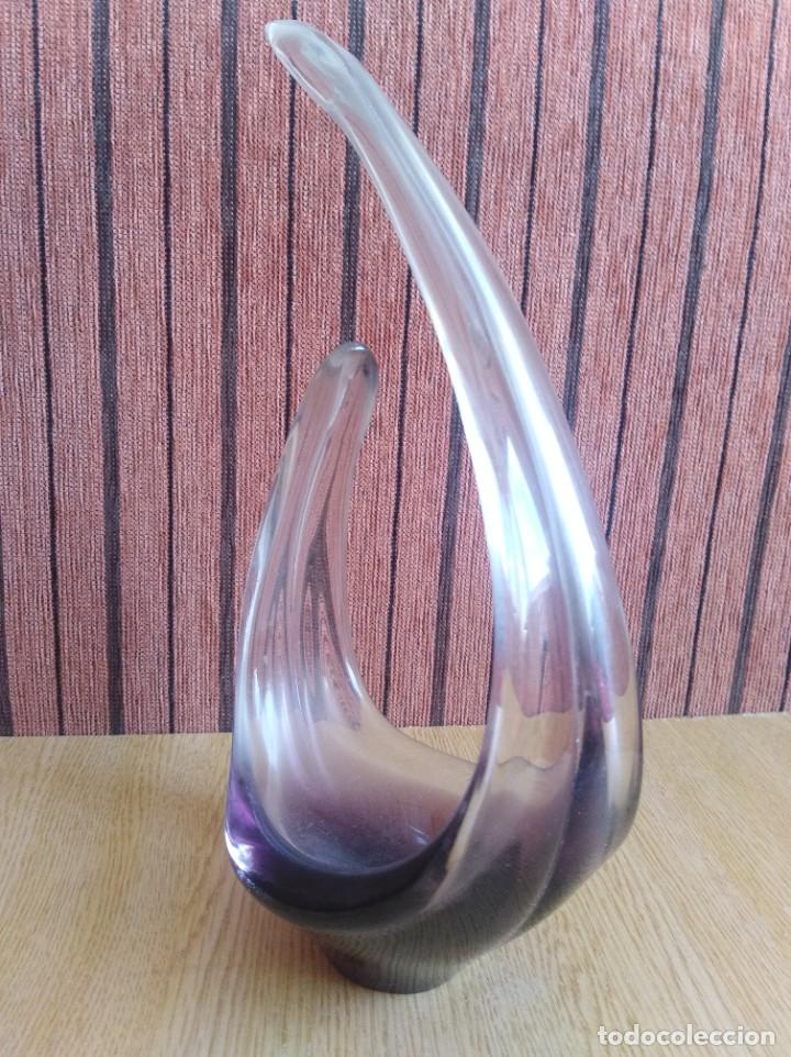 Antig&uuml;edades: Figura de cristal. (630) - Foto 2