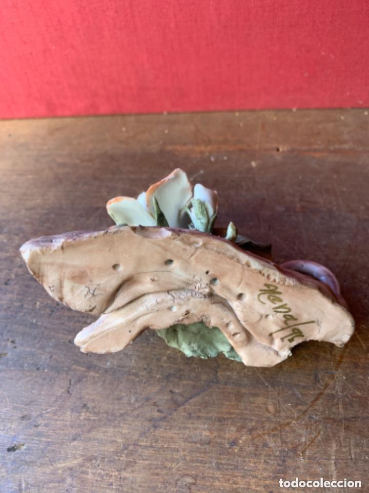 Antig&uuml;edades: FLOR DE PORCELANA CAMPODIMONTE - Foto 8