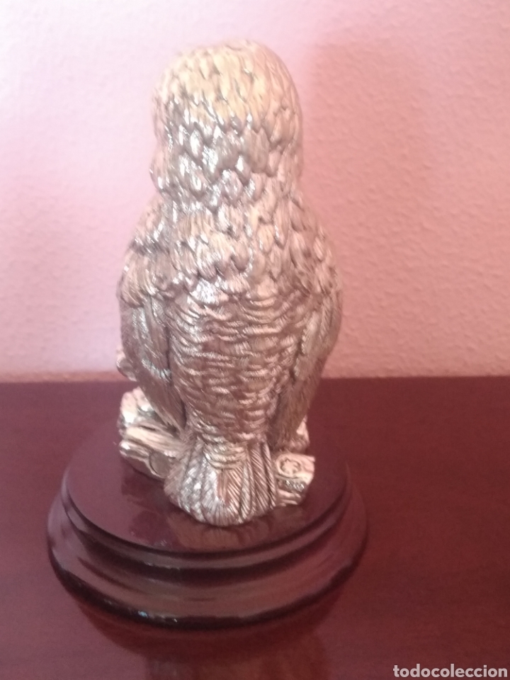 Antig&uuml;edades: Figura de b&uacute;ho laminado en plata - Foto 3