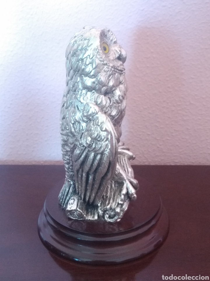 Antig&uuml;edades: Figura de b&uacute;ho laminado en plata - Foto 6