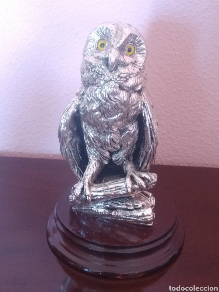 Antig&uuml;edades: Figura de b&uacute;ho laminado en plata - Foto 1