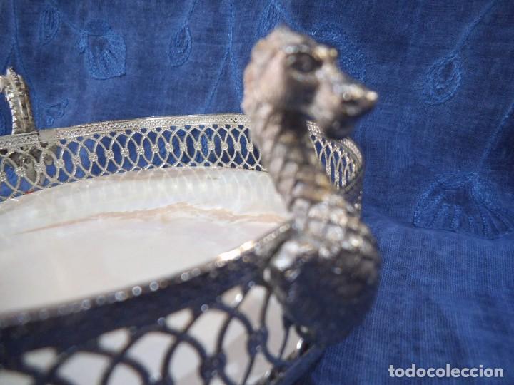 Antig&uuml;edades: BANDEJA MULTI-USOS (plateada-asas-patas) - Foto 2