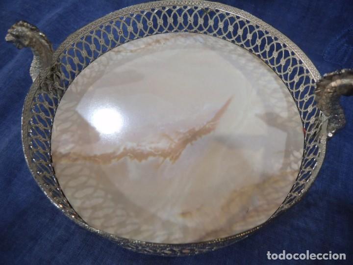Antig&uuml;edades: BANDEJA MULTI-USOS (plateada-asas-patas) - Foto 5