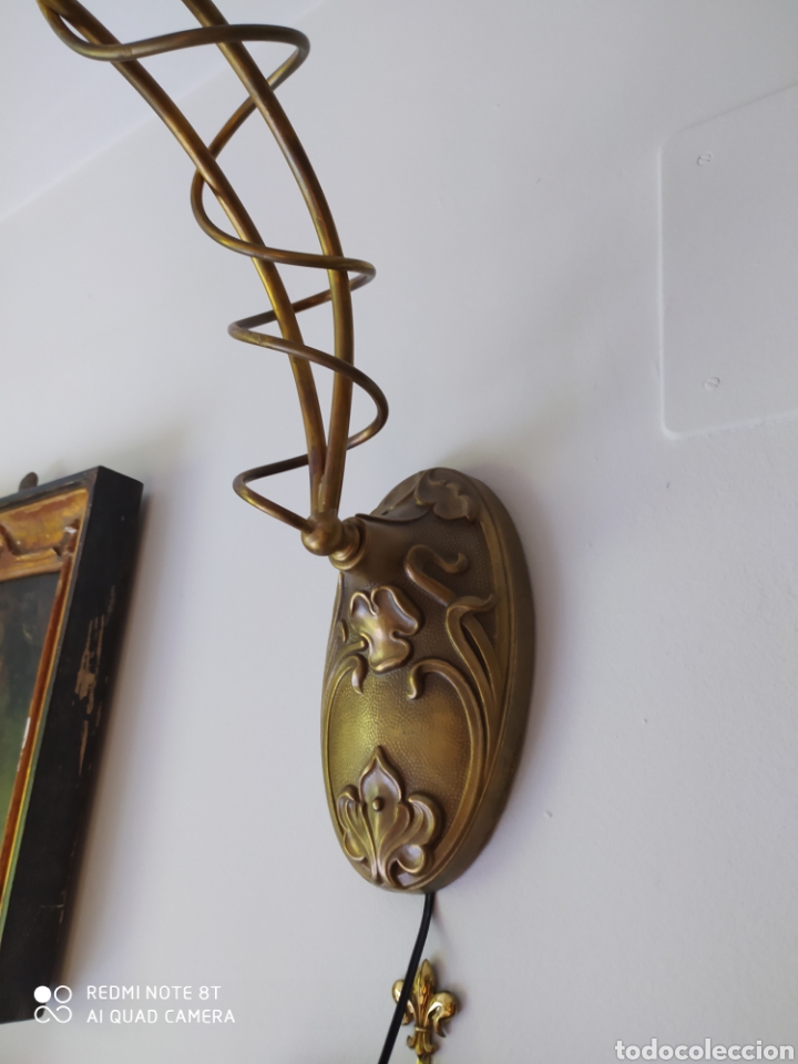 Antig&uuml;edades: Pareja de apliques A . Nouveau - Foto 3