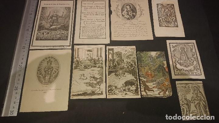 Antiquit&auml;ten: 10 LITOGRAFIAS O SIMILAR RELIGIOSAS , ALGUNA MUY ANTIGUA APARTIR DE 1800 , LEER DESCRIPCION