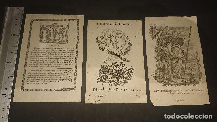 Antiquit&auml;ten: 3 LITOGRAFIAS O SIMILAR RELIGIOSAS , ALGUNA MUY ANTIGUA APARTIR DE 1800 , LEER DESCRIPCION
